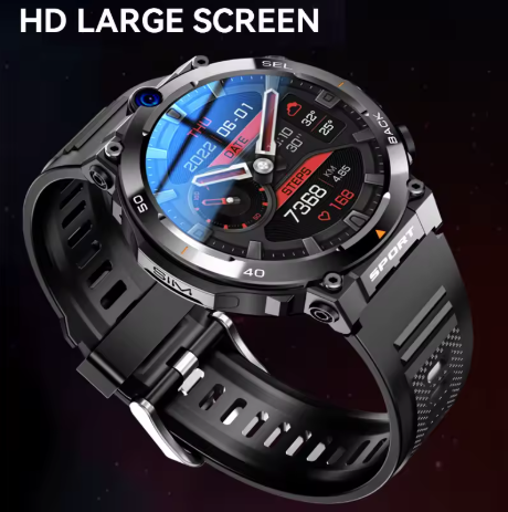 Arctos Pro Men’s 4G Smartwatch – 1.39" Round Display, Dual HD Camera, NFC, GPS, SIM Slot, Waterproof, 16GB Storage