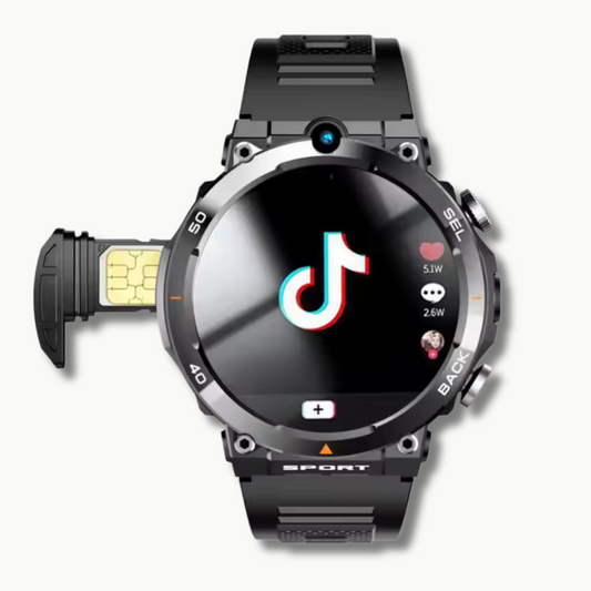 Arctos Pro Men’s 4G Smartwatch – 1.39" Round Display, Dual HD Camera, NFC, GPS, SIM Slot, Waterproof, 16GB Storage