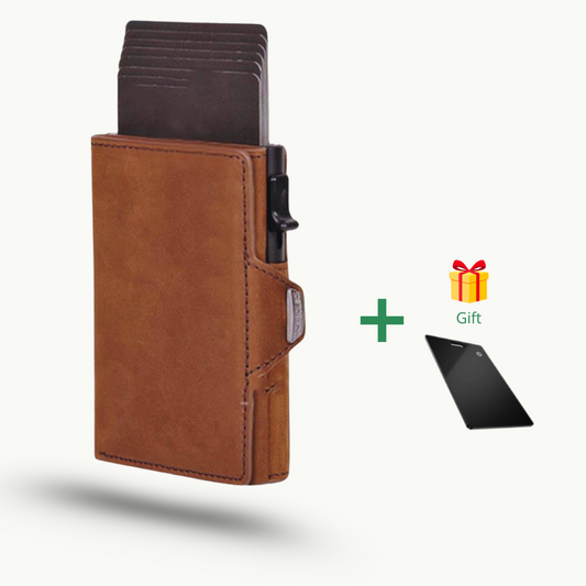 VEGGARI Noir Prime – Luxury Genuine Leather Wallet for Men - with RFID Protection + Free Smart Card
