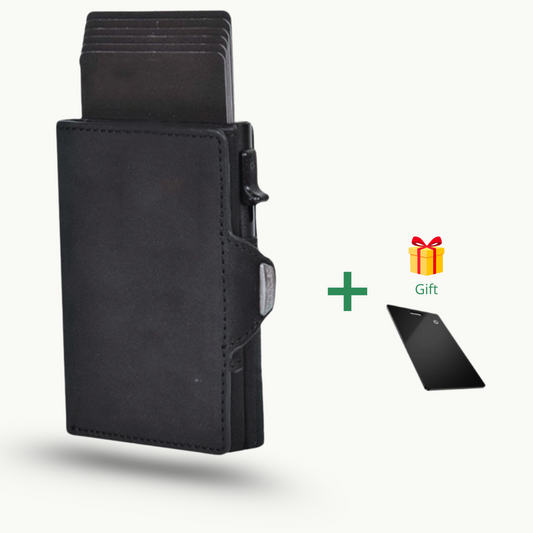 VEGGARI Noir Prime – Luxury Genuine Leather Wallet for Men - with RFID Protection + Free Smart Card