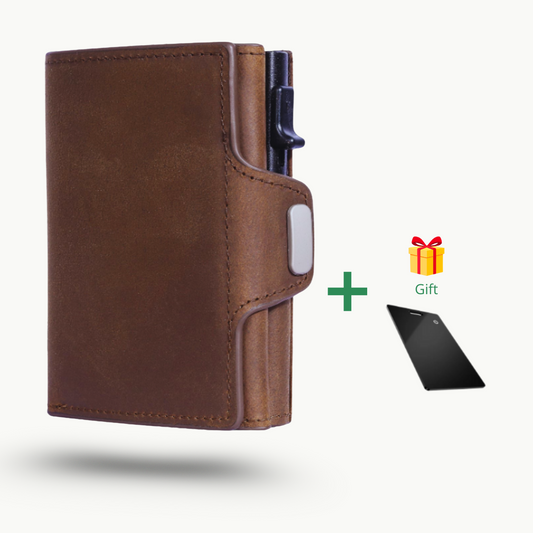 VEGGARI Noir Prime – Luxury Genuine Leather Wallet for Men - with RFID Protection + Free Smart Card